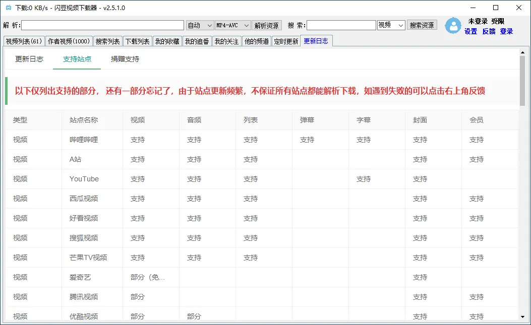闪豆多平台视频下载器v20260329绿色版-洋葱Blog-专注网络技术分享